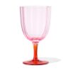 HEMA Wijnglas 190ml bloemvorm roze | HEMA