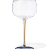 HEMA Wijnglas 380ml glas geel met blauw (multi) | HEMA