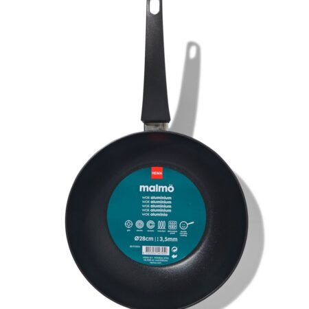 HEMA Wok Ø28cm Malmö (zwart) | HEMA