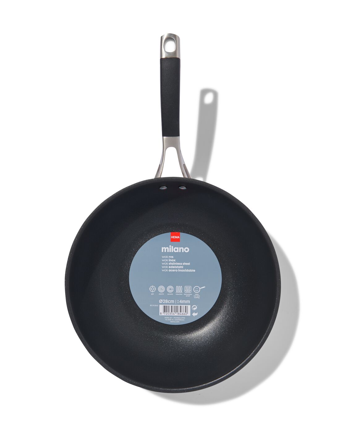 HEMA Wok Ø28cm Milano (metaal) | HEMA