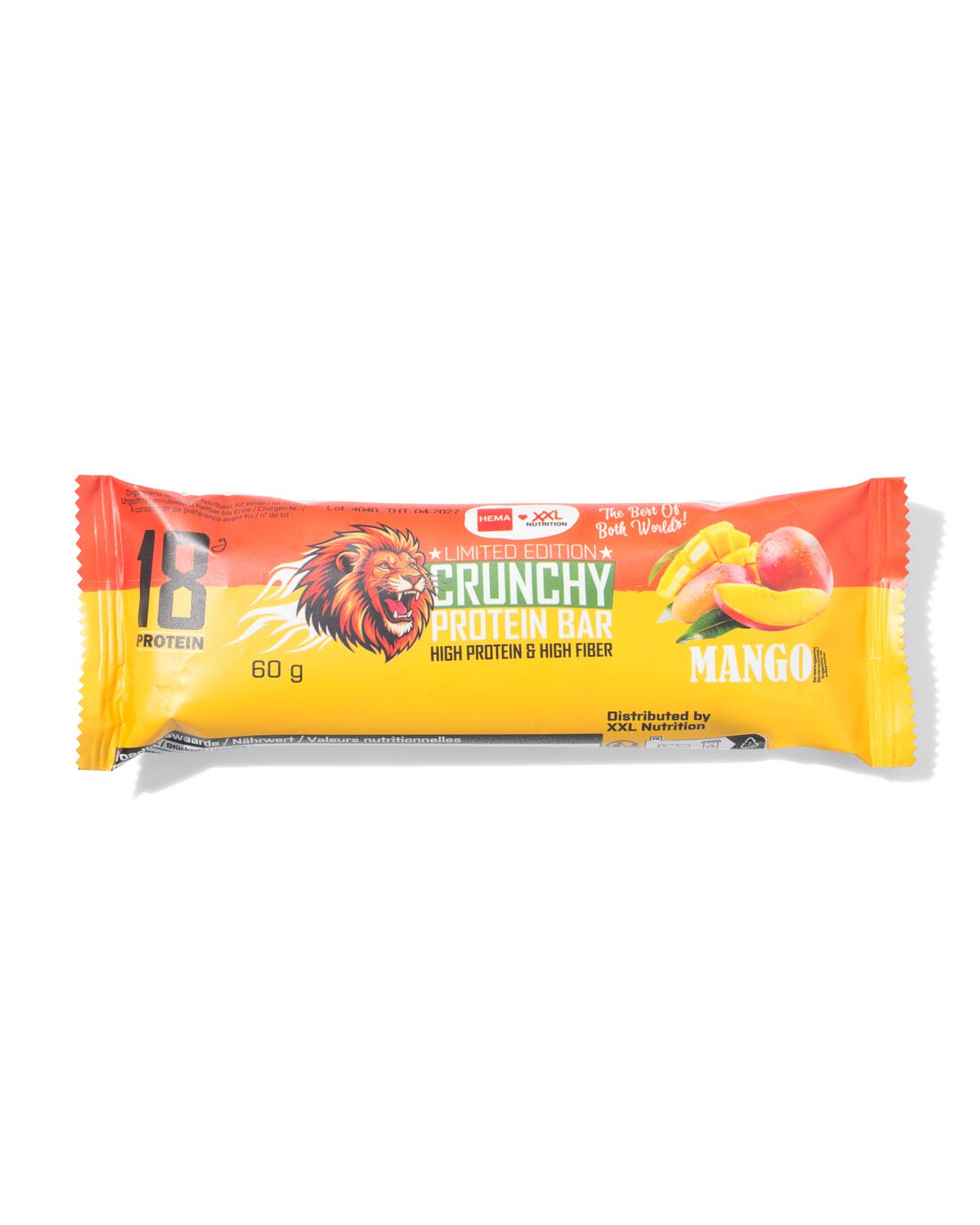 HEMA XXL Nutrition eiwitreep sinaasappel-mango 60g | HEMA