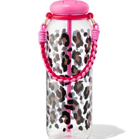 HEMA XXL waterfles 1150ml met bandje luipaard (multicolor) | HEMA