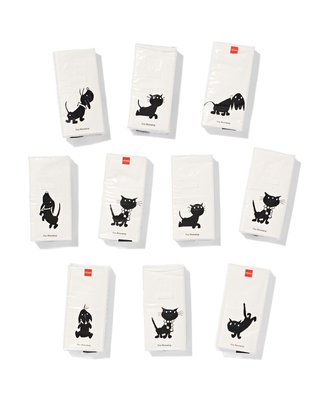 HEMA Zakdoekjes met aloë vera 4-laags - 10x10 stuks | HEMA