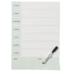 HEMA Zelfklevende weekplanner 24x34cm groen | HEMA