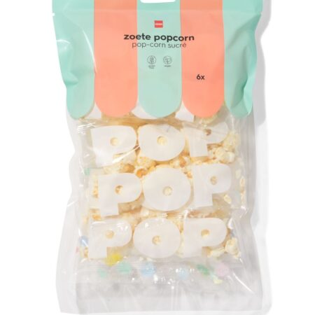 HEMA Zoete popcorn uitdeelzak - 6 stuks | HEMA