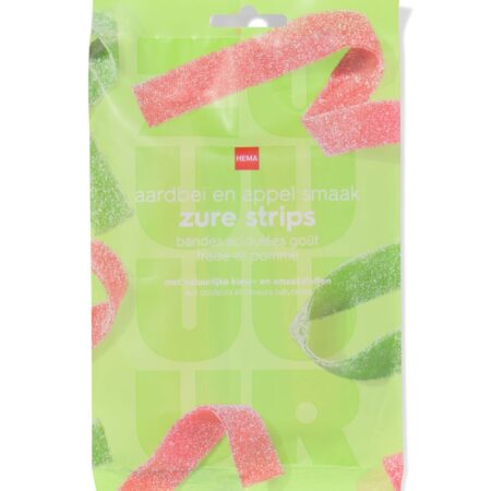 HEMA Zure strips aardbei en appel 100g | HEMA