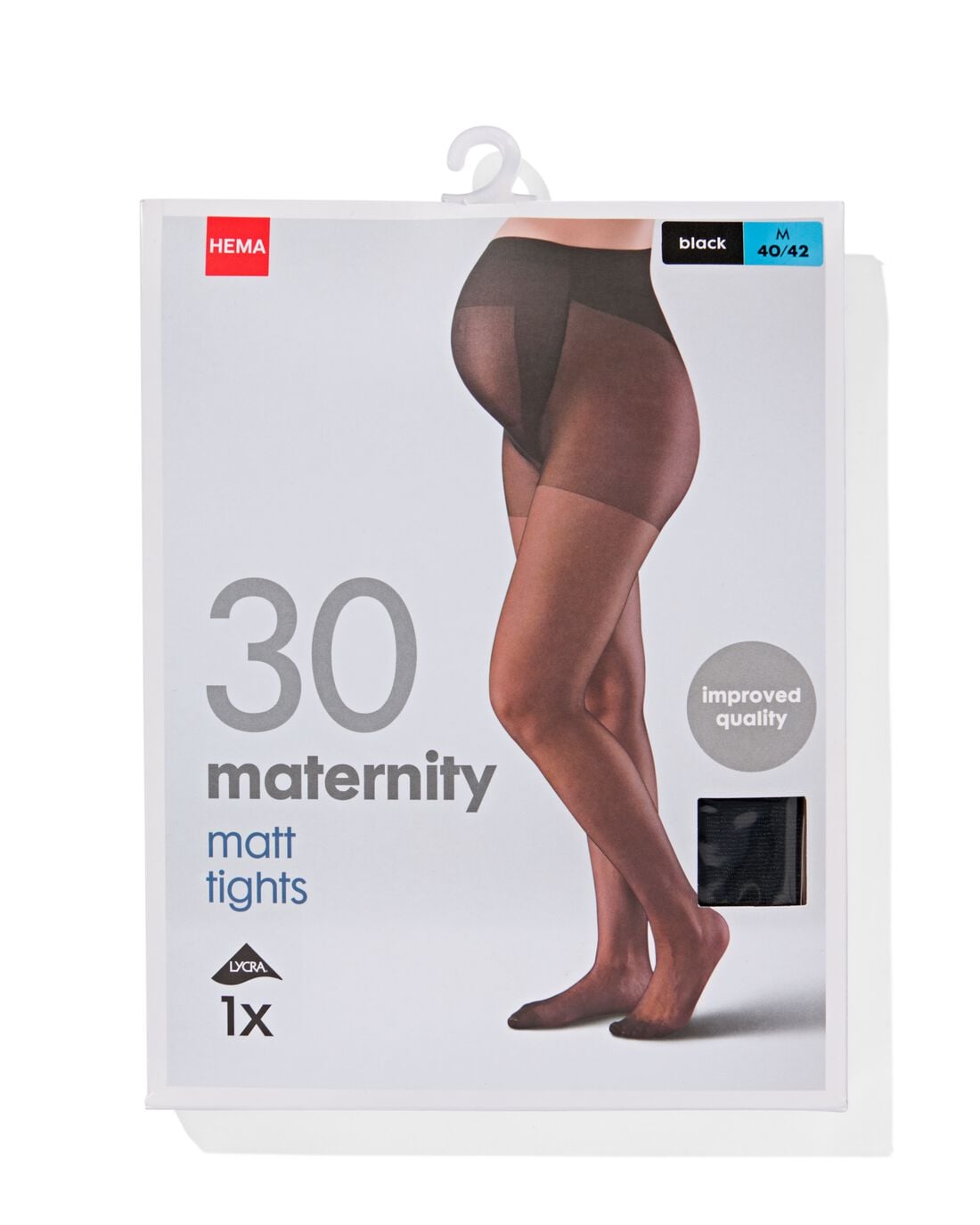 HEMA Zwangerschapspanty 30 denier mat zwart | HEMA