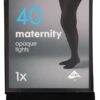 HEMA Zwangerschapspanty opaque 40 denier zwart | HEMA