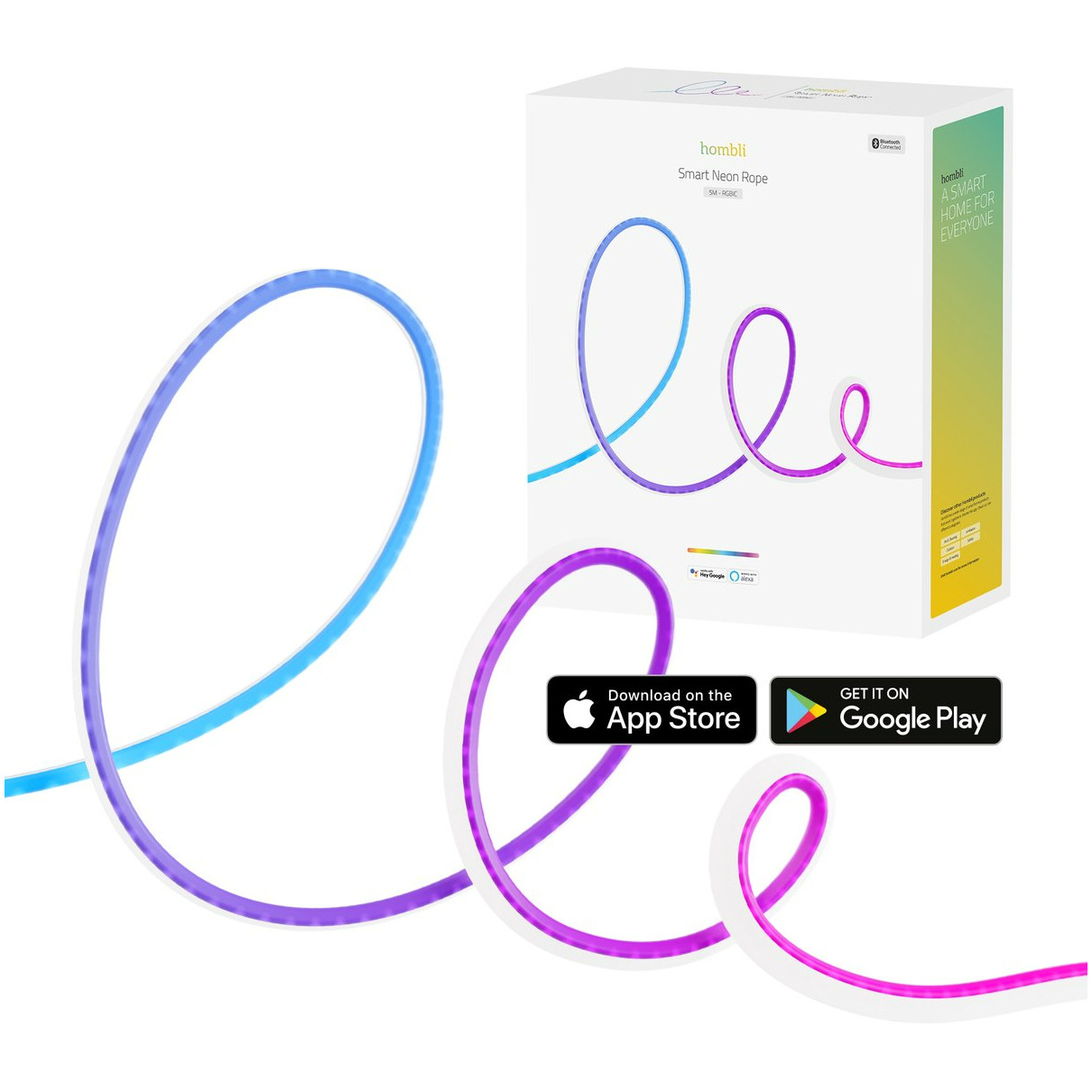 HOMBLI Smart Neon Rope - 5m RGBIC Smartverlichting | Hombli