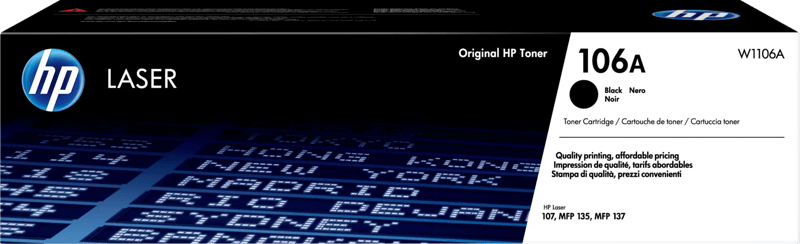 HP 106A Toner Zwart