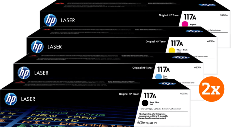 HP 117A Toner Combo Pack (2 stuks)