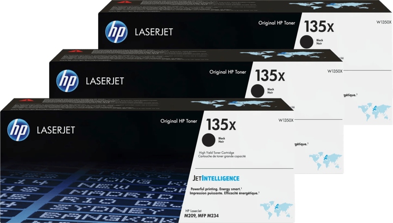 HP 135X LaserJet Toner Zwart (3 stuks)