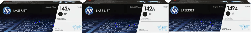 HP 142A Toner Zwart Triple Pack