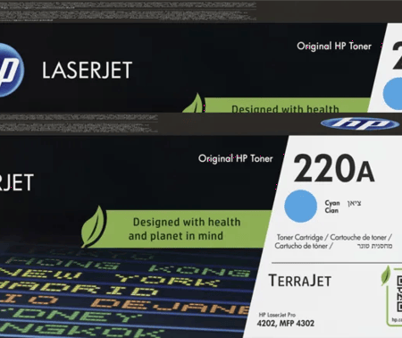 HP 220A LaserJet Toner Cyaan (2 stuks)
