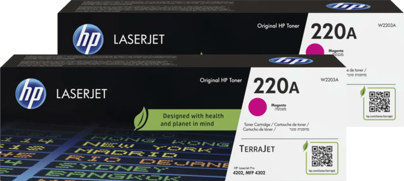 HP 220A LaserJet Toner Magenta (2 stuks)