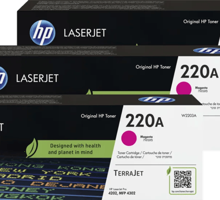 HP 220A LaserJet Toner Magenta (3 stuks)