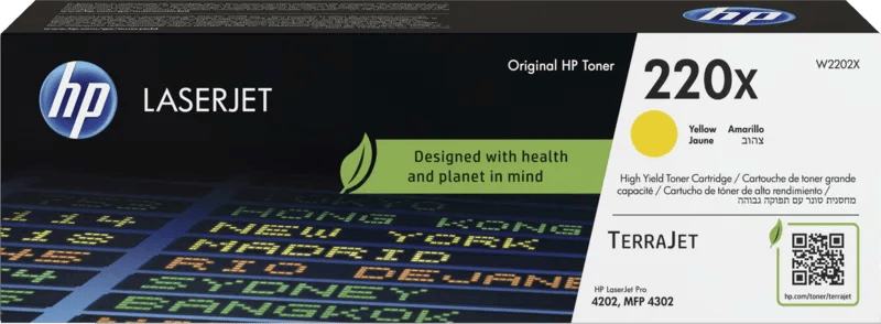 HP 220X LaserJet Toner Geel (Hoge Capaciteit)
