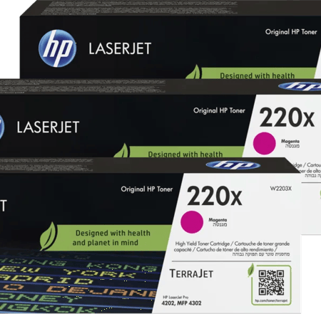 HP 220X LaserJet Toner Magenta (3 stuks)