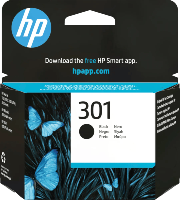 HP 301 Cartridge Zwart