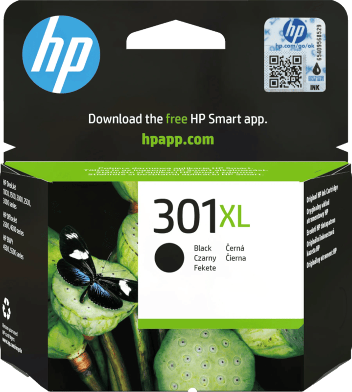 HP 301XL Cartridge Zwart