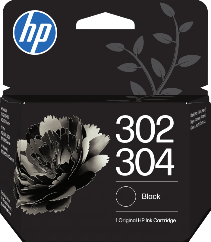 HP 302/304 Cartridge Zwart