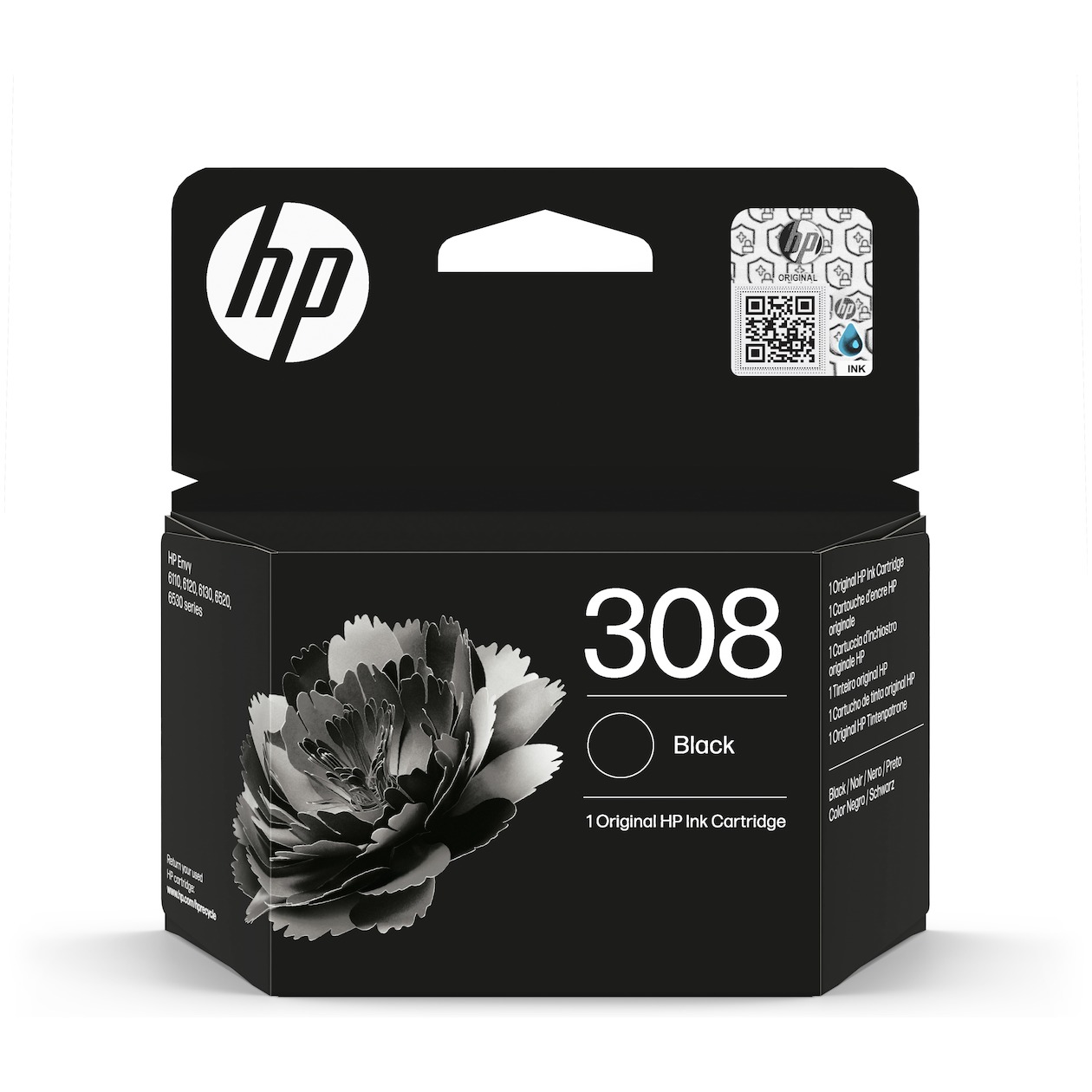 HP 308 Cartridge Inkt Zwart | HP