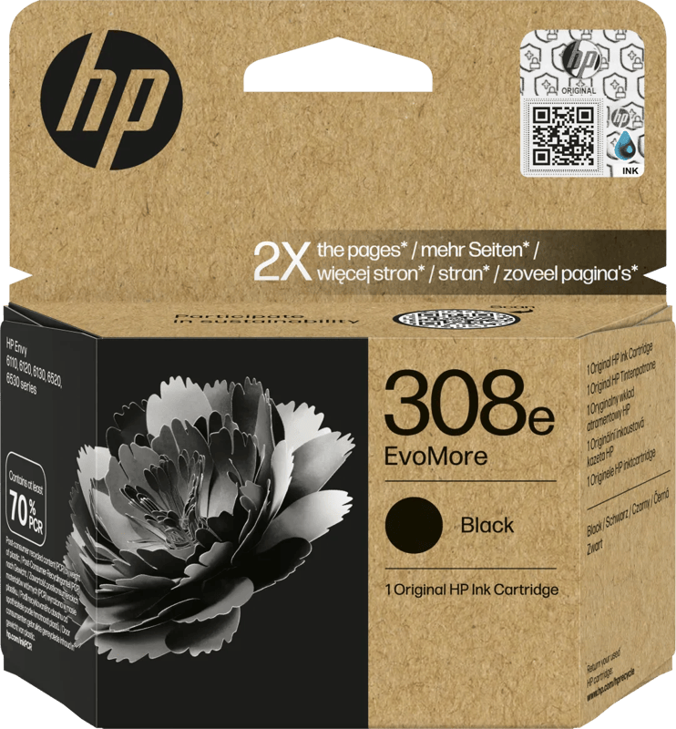 HP 308 XL Cartridge Zwart