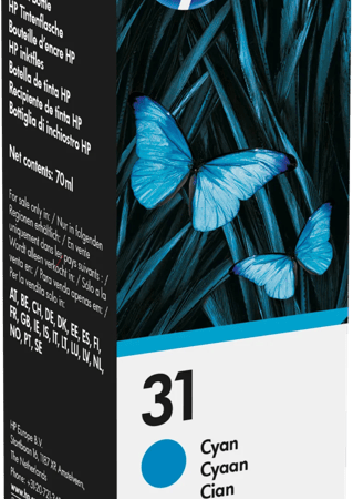 HP 31 Inktflesje Cyaan