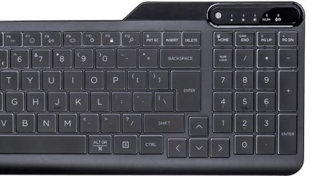 HP 400 Backlit Toetsenbord met Kabel Qwerty