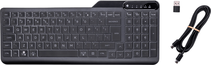 HP 400 Backlit Toetsenbord met Kabel Qwerty