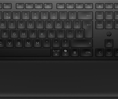 HP 580K Multi-Device Dual-Mode Toetsenbord met polssteun QWERTY