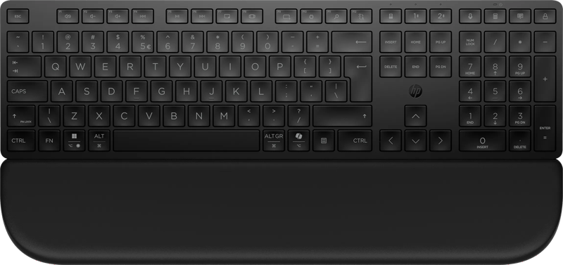 HP 580K Multi-Device Dual-Mode Toetsenbord met polssteun QWERTY