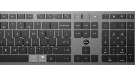 HP 720 Dual-Mode Draadloos Toetsenbord en Muis QWERTY