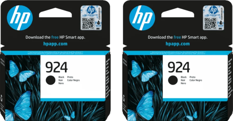HP 924 Cartridge Zwart Duo Pack