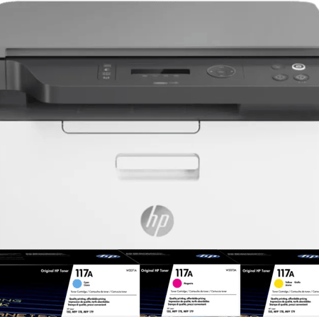 HP Color Laser MFP 178nw  + 1 extra set toners