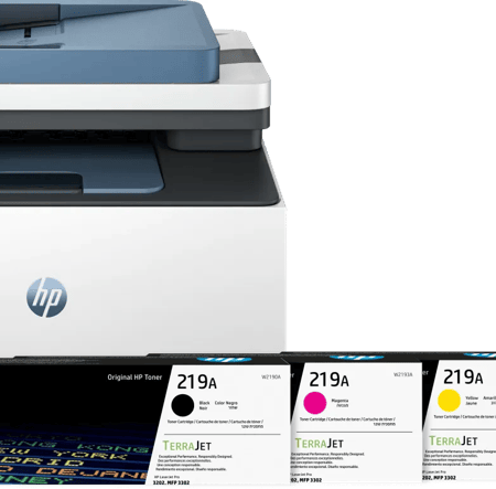 HP Color LaserJet 3302fdw + 1 set extra toners