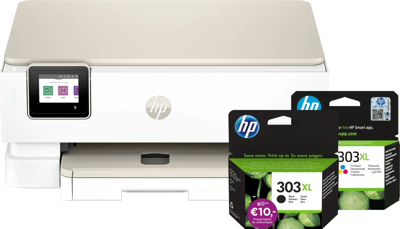 HP Envy Photo 7230 All-in-One + 1 zwarte XL + 1 kleuren XL cartridge