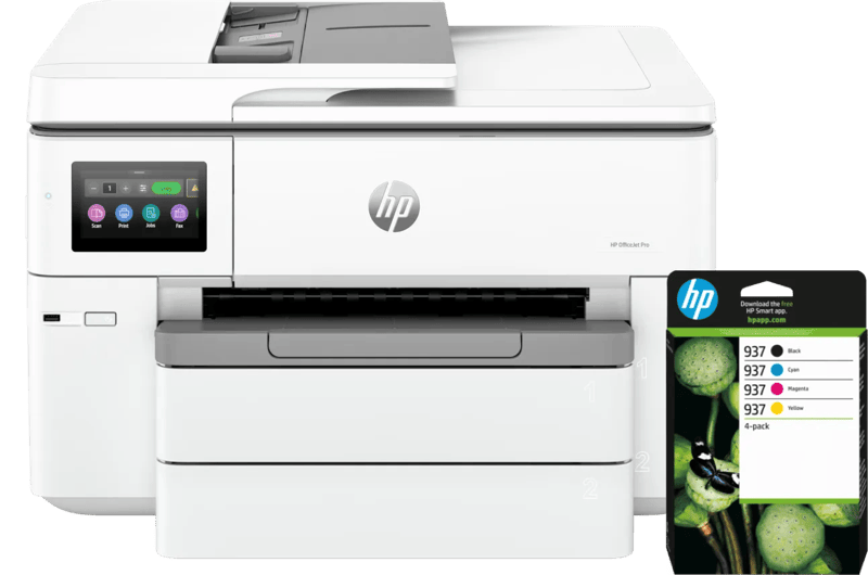HP OfficeJet Pro 9730e + 1 set extra cartridges