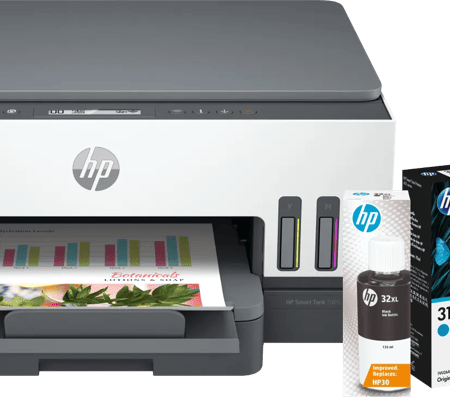 HP Smart Tank 7005 + 1 set extra inktflesjes