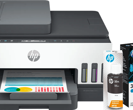 HP Smart Tank 7305 + 1 set extra inkt