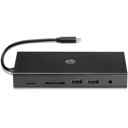 HP Travel USB-C Multi-port Hub EURO USB Hub Zwart | HP