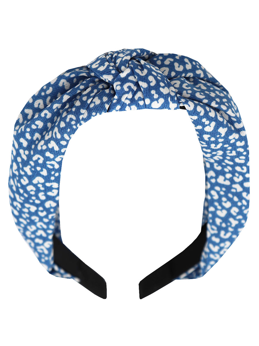 Haarband Cheetah Blauw | Fashionize