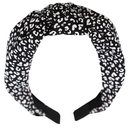 Haarband Cheetah Zwart | Fashionize
