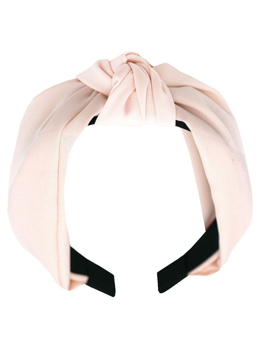 Haarband Knoop Poeder Roze | Fashionize