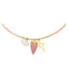 Halsketting Bergkristal Roze | Fashionize