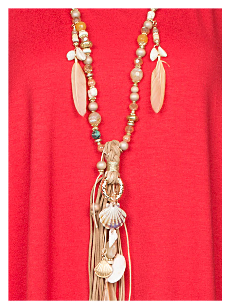 Halsketting Bohemian Beige | Fashionize
