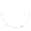 Halsketting Geboortesteen Augustus goud | Fashionize
