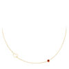 Halsketting Geboortesteen Januari goud | Fashionize