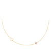 Halsketting Geboortesteen Oktober goud | Fashionize