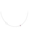 Halsketting Geboortesteen Oktober zilver | Fashionize